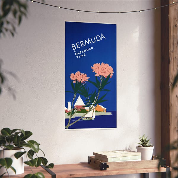 11257712395026278244_2048-1.jpeg Bermuda in Oleander Time Adolph Treidler (1952) - Vintage Travel Poster Print