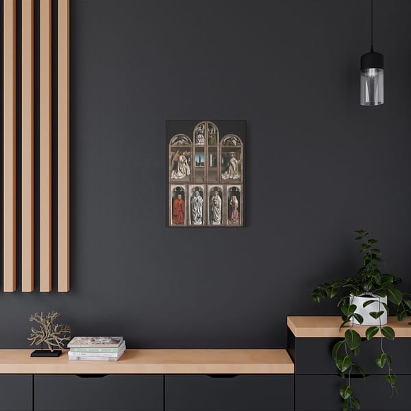 112661585350812110_2048.jpeg The Ghent Altarpiece - Front Panels - Jan van Eyck (c. 1432) - Medieval Canvas Print