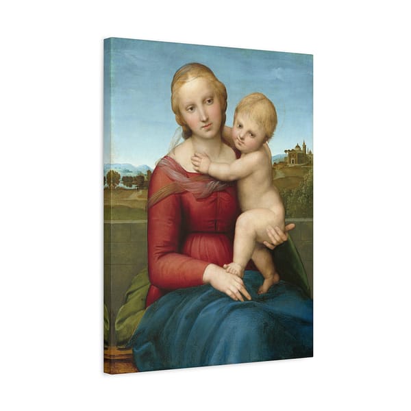 11313489605399783164_2048.jpeg The Small Cowper Madonna - Raphael (c. 1504-05) - Renaissance Canvas Print