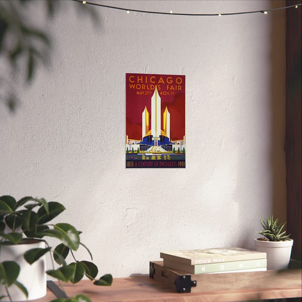 11315273951264712038_2048.jpeg Chicago World's Fair - A Century of Progress (1933) - Art Deco Poster Print