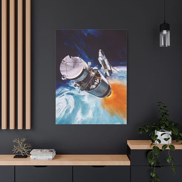 11316735058133292465_2048.jpeg Solar Polar Spacecraft Concept - NASA (1978) - Space Age Canvas Print
