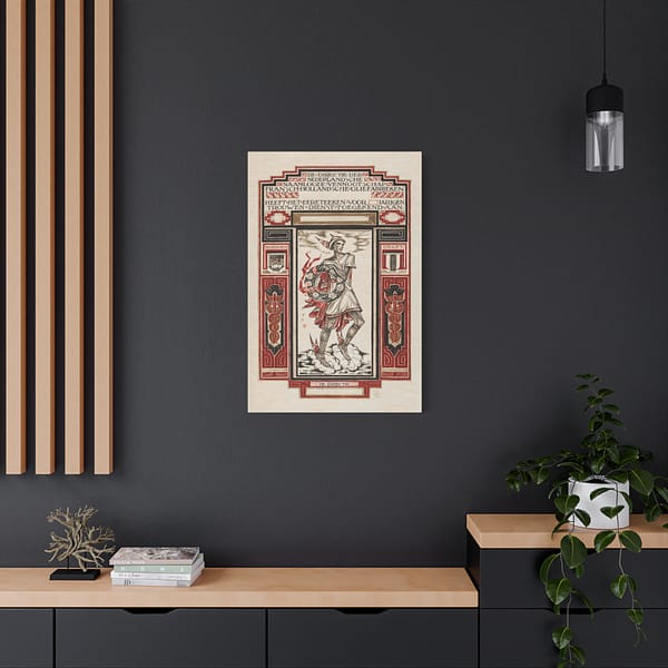 11322429630466075783_2048.jpeg Diploma for Loyal Service at Calvé-Delft - Richard Roland Holst (1924) - Art Deco Canvas Print
