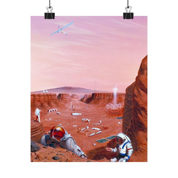 11476643931895497882_2048.jpeg Exploration of the Surface of Mars - NASA (2005) - Space Age Poster Print
