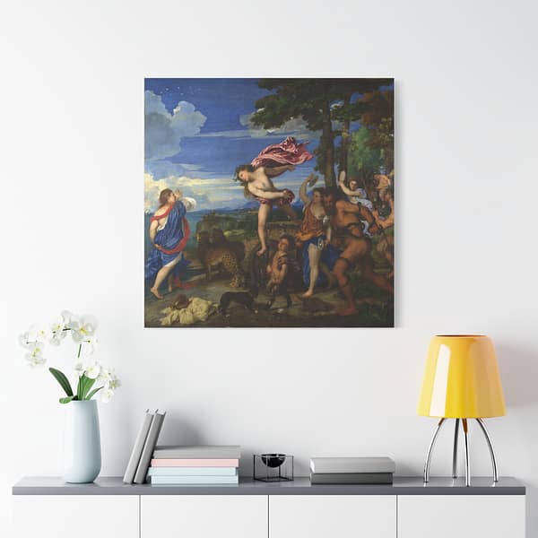 11695348194351471496_2048.jpeg Bacchus and Ariadne - Titian (c. 1520-23) - Renaissance Canvas Print