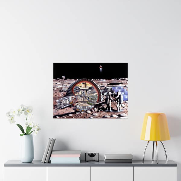 11725347899139929122_2048.jpeg Inflatable Module for Lunar Base - NASA (1989) - Space Age Poster Print