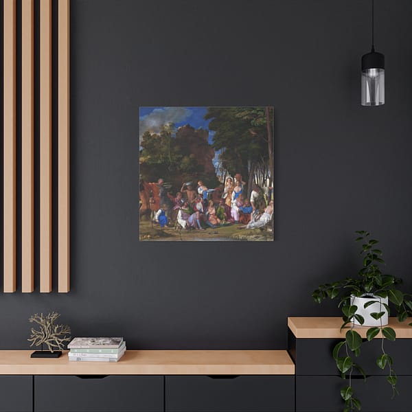 11737659719739971796_2048.jpeg The Feast of the Gods - Giovanni Bellini and Titian (c. 1514-29) - Renaissance Canvas Print