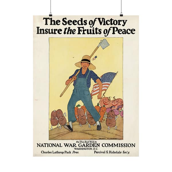 11778607813809344145_2048.jpeg The Seeds of Victory Insure the Fruits of Peace - Maginel Wright Enright (1919) - Patriotic Poster Print