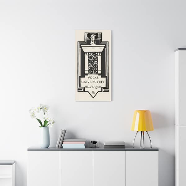 11789179109515996001_2048.jpeg Zuil, Volksuniversiteit Hilversum - Richard Roland Holst (1920) - Art Deco Canvas Print