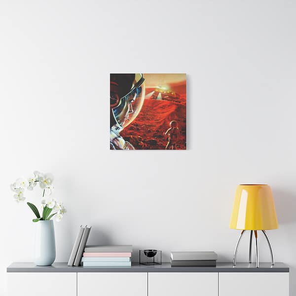 11813602318277328410_2048.jpeg Astronauts Walking on Mars During a Dust Storm - NASA, Paul DiMare (1989) - Space Age Canvas Print