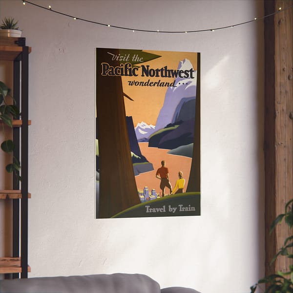 11873146058836477496_2048.jpeg Visit the Pacific Northwest Wonderland... Travel by Train - Kenneth and William Willmarth (1925) - Vintage Travel Poster Print