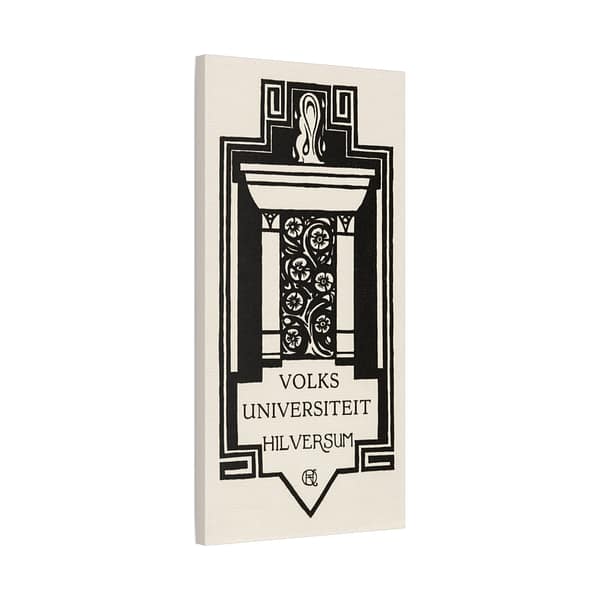 11890621374773843679_2048.jpeg Zuil, Volksuniversiteit Hilversum - Richard Roland Holst (1920) - Art Deco Canvas Print