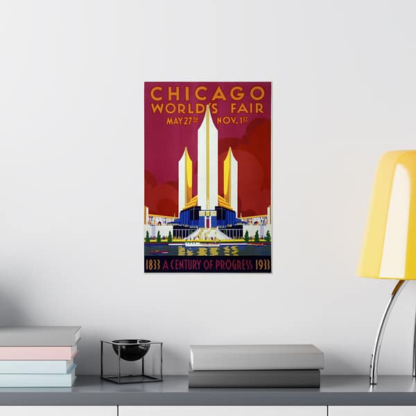 12126649662120889743_2048.jpeg Chicago World's Fair - A Century of Progress (1933) - Art Deco Poster Print