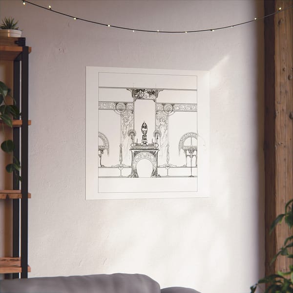 12213190876556011319_2048.jpeg Decor for the Fireplace for the Fouquet boutique - Alphonse Mucha (c. 1900) - Art Nouveau Poster Print