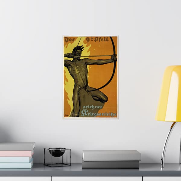 12224397012997753885_2048.jpeg Der 9te Pfeil, Zeichnet Kriegsanleihe - Fritz Erler (1918) - Patriotic WWI Poster Print