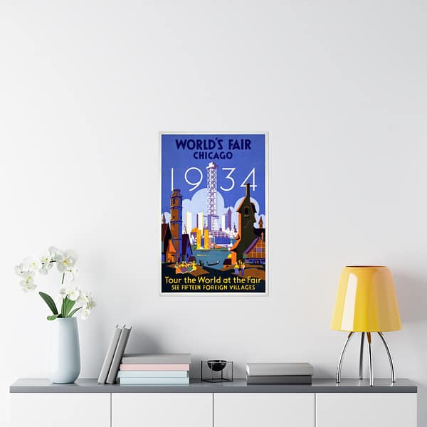 12388161077821674393_2048.jpeg World's Fair - Chicago - Weimer Pursell (1934) - Art Deco Poster Print