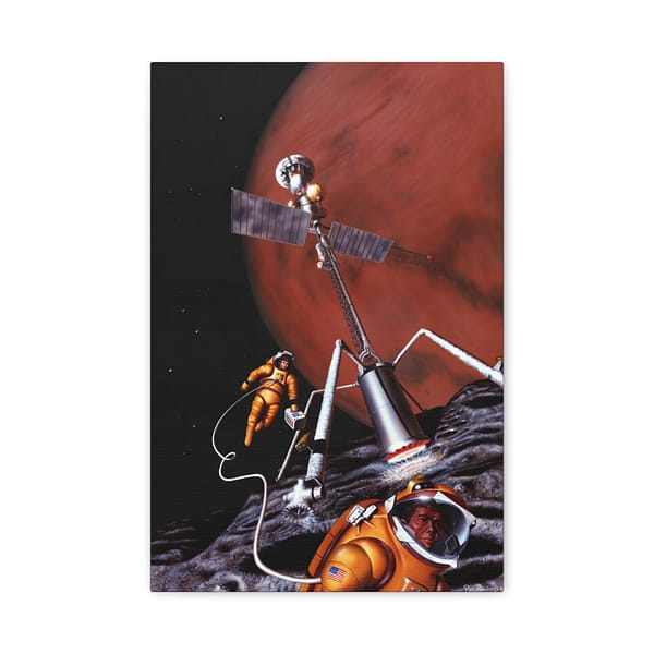 12449367189947990900_2048.jpeg Possible Exploration Programs - NASA, Pat Rawlings (1986) - Space Age Canvas Print