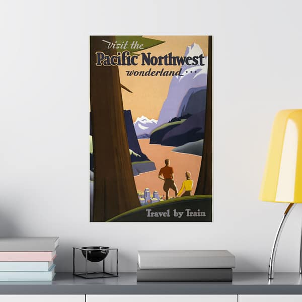 1245922262691974718_2048.jpeg Visit the Pacific Northwest Wonderland... Travel by Train - Kenneth and William Willmarth (1925) - Vintage Travel Poster Print