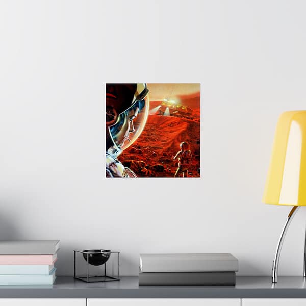 12466628455799890059_2048.jpeg Astronauts Walking on Mars During a Dust Storm - NASA, Paul DiMare (1989) - Space Age Poster Print