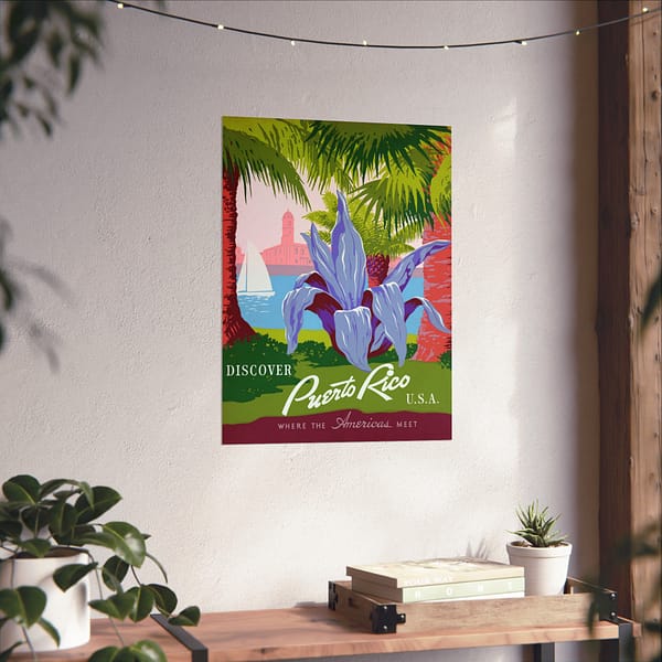 12577372116006746095_2048.jpeg Discover Puerto Rico U.S.A. - Where the Americas Meet - Frank S. Nicholson (c. 1936-40) - Vintage Travel Poster Print
