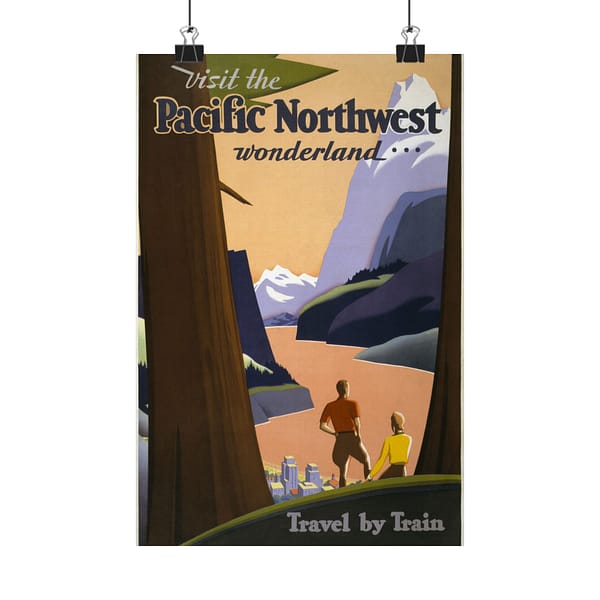 12591638804321213773_2048.jpeg Visit the Pacific Northwest Wonderland... Travel by Train - Kenneth and William Willmarth (1925) - Vintage Travel Poster Print