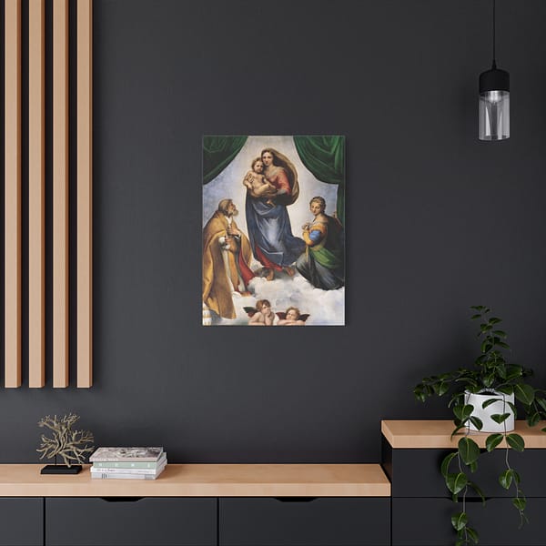 12717466370179238953_2048.jpeg The Sistine Madonna - Raphael (1513-14) - Renaissance Canvas Print