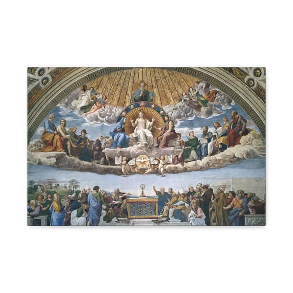 12733535927993264030_2048.jpeg The Disputation of the Holy Sacrament - Raphael (1509-10) - Renaissance Canvas Print