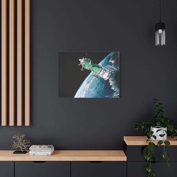 12788773463517474653_2048.jpeg The Soyuz 19 ASTP Spacecraft - NASA, Paul Fjeld (1975) - Space Age Canvas Print