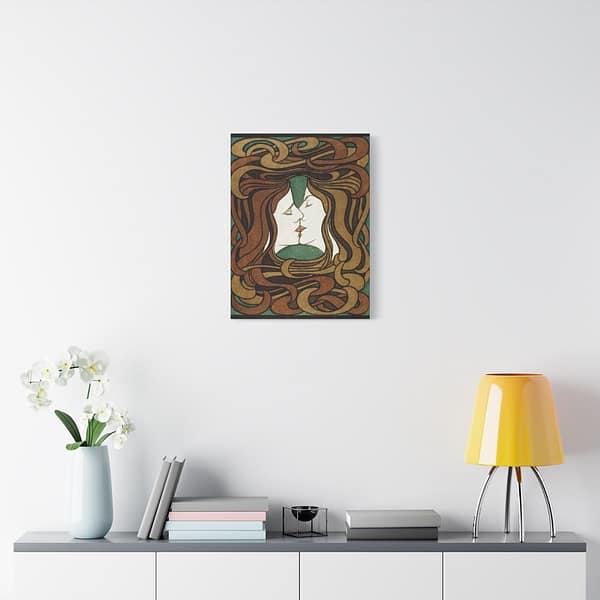 12790935115264753646_2048.jpeg The Kiss - Peter Behrens (1898) - Art Nouveau Canvas Print