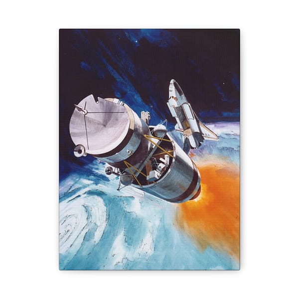12871789703387457258_2048.jpeg Solar Polar Spacecraft Concept - NASA (1978) - Space Age Canvas Print