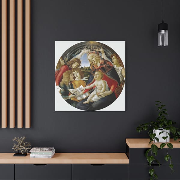 1314524243628829591_2048.jpeg The Madonna of the Magnificat - Sandro Botticelli (c. 1481-84) - Renaissance Canvas Print