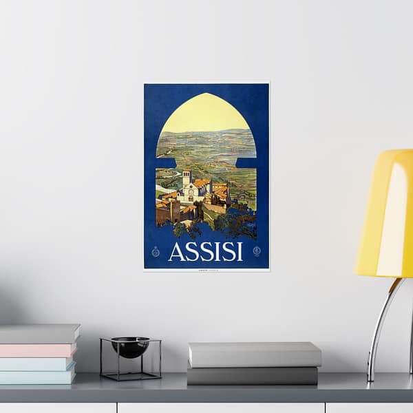 13159759641093304953_2048.jpeg Assisi, Italy - ENIT Italian National Tourist Board - Vittorio Grassi (c. 1920) - Vintage Travel Poster Print