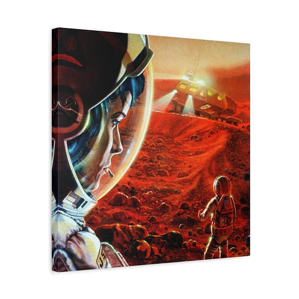 13165503844194143736_2048.jpeg Astronauts Walking on Mars During a Dust Storm - NASA, Paul DiMare (1989) - Space Age Canvas Print