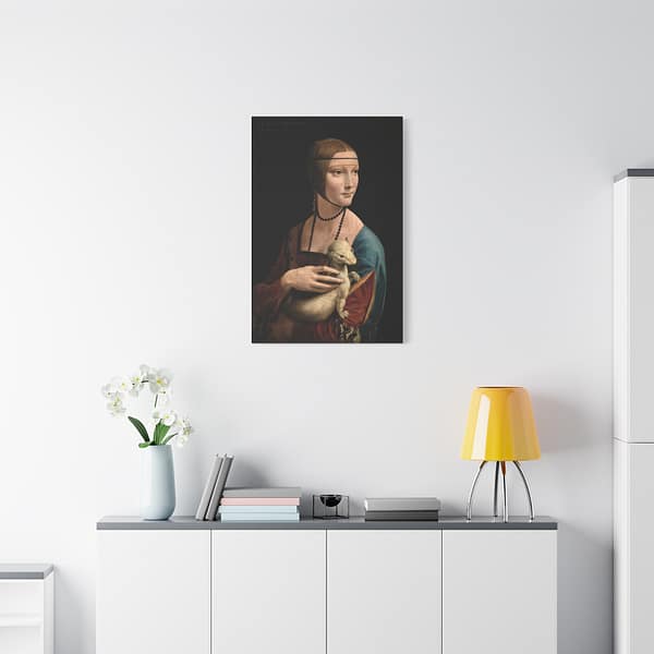 13210588214034959798_2048.jpeg Lady with an Ermine - Leonardo da Vinci (c. 1489-91) - Renaissance Canvas Print