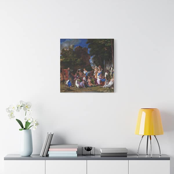 1321941409993062642_2048.jpeg The Feast of the Gods - Giovanni Bellini and Titian (c. 1514-29) - Renaissance Canvas Print