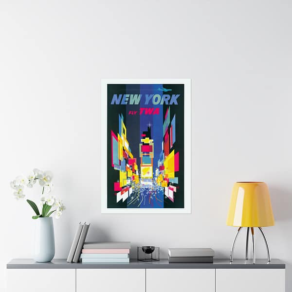 13245438307746961020_2048.jpeg New York - Fly TWA - David Klein (1956) - Vintage Travel Poster Print