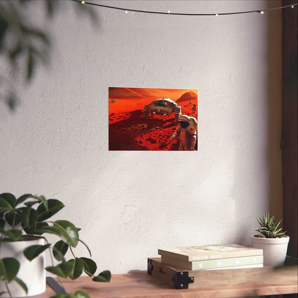 13453399195341200355_2048.jpeg Humans on Mars - NASA, Pat Rawlings (1995) - Space Age Poster Print