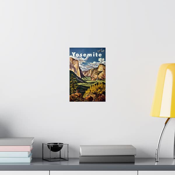 13463605359839989816_2048.jpeg Yosemite - United Air Lines - Joseph Fehér (1945) - Vintage Travel Poster Print