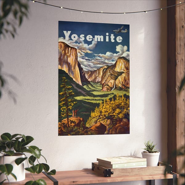 135069245444292460_2048.jpeg Yosemite - United Air Lines - Joseph Fehér (1945) - Vintage Travel Poster Print