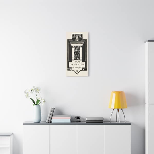 13525876920637310766_2048.jpeg Zuil, Volksuniversiteit Hilversum - Richard Roland Holst (1920) - Art Deco Canvas Print