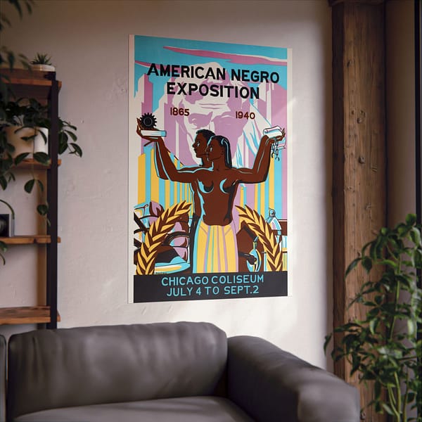 13550960177920490092_2048.jpeg American Negro Exposition - Robert Savon Pious (1940) - Art Deco Poster Print