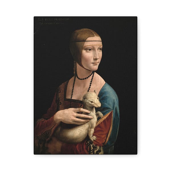 13557388951841637974_2048.jpeg Lady with an Ermine - Leonardo da Vinci (c. 1489-91) - Renaissance Canvas Print