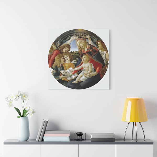13571001562177131481_2048.jpeg The Madonna of the Magnificat - Sandro Botticelli (c. 1481-84) - Renaissance Canvas Print