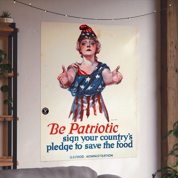 13575289803248803839_2048.jpeg Be Patriotic - Sign Your Country's Pledge to Save the Food - Paul Stahr (1918) - Patriotic WWI Poster Print
