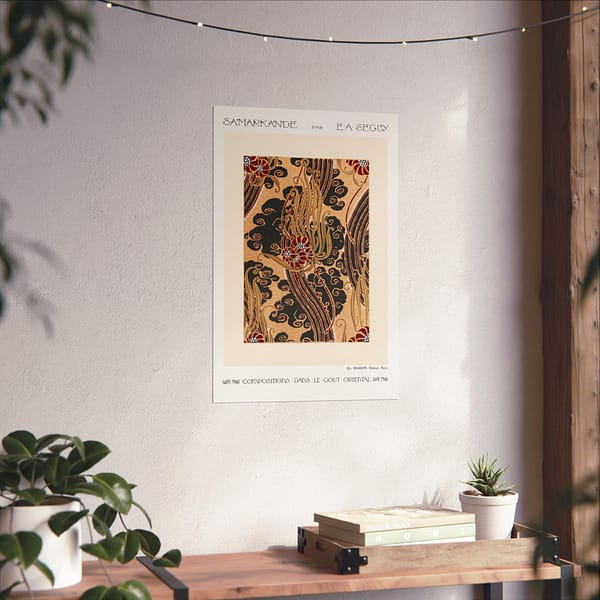 13592443417312878544_2048.jpeg Flower Pattern Stencil Print - Compositions dans le Gout Oriental - E. A. Séguy (1914) - Art Deco Poster Print