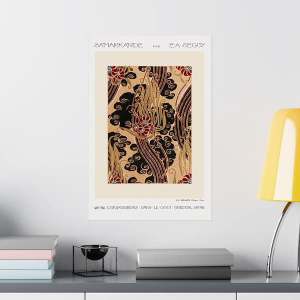 13635684449081138717_2048.jpeg Flower Pattern Stencil Print - Compositions dans le Gout Oriental - E. A. Séguy (1914) - Art Deco Poster Print