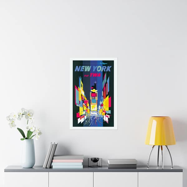 13747324437390239228_2048.jpeg New York - Fly TWA - David Klein (1956) - Vintage Travel Poster Print
