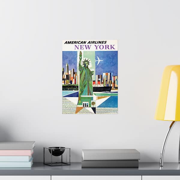 13858291308287454854_2048.jpeg American Airlines - New York - Webber (1964) - Vintage Travel Poster Print