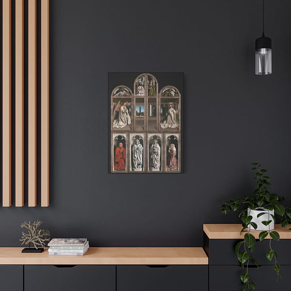 13891722179411919961_2048.jpeg The Ghent Altarpiece - Front Panels - Jan van Eyck (c. 1432) - Medieval Canvas Print