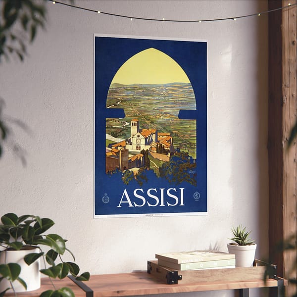 13907386205813635354_2048.jpeg Assisi, Italy - ENIT Italian National Tourist Board - Vittorio Grassi (c. 1920) - Vintage Travel Poster Print