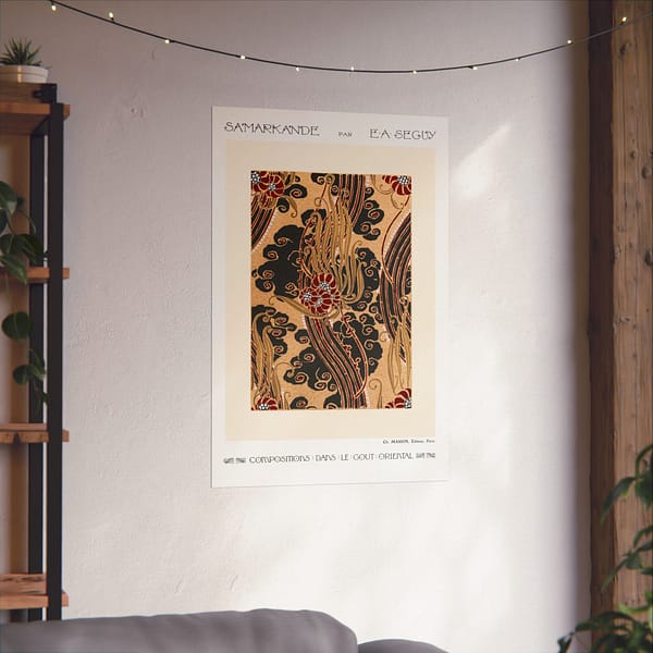 13915009844848222173_2048.jpeg Flower Pattern Stencil Print - Compositions dans le Gout Oriental - E. A. Séguy (1914) - Art Deco Poster Print